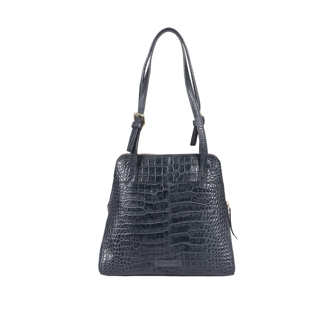 109 01 Blue Leather Tote Bag - Image 3