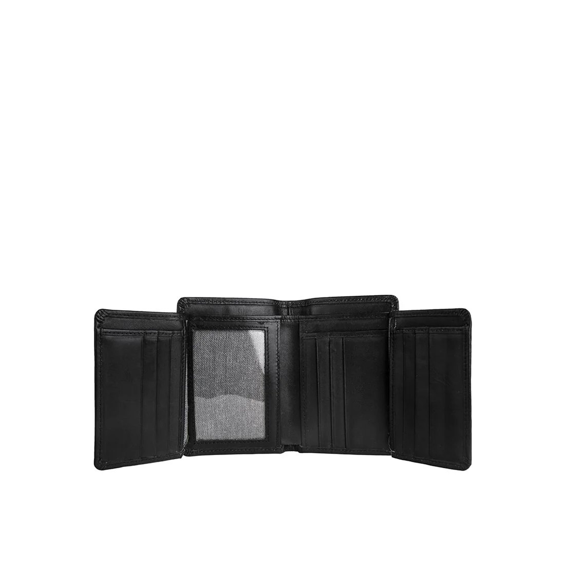 13 Black Leather Bi-Fold Wallet - Image 3