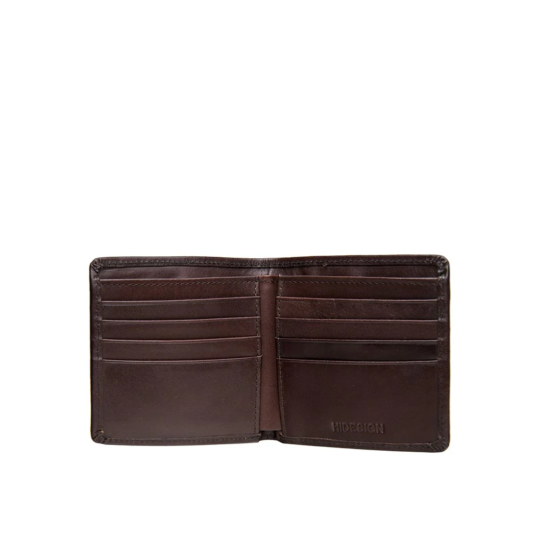 17 Brown Leather Bi-Fold Wallet - Image 3