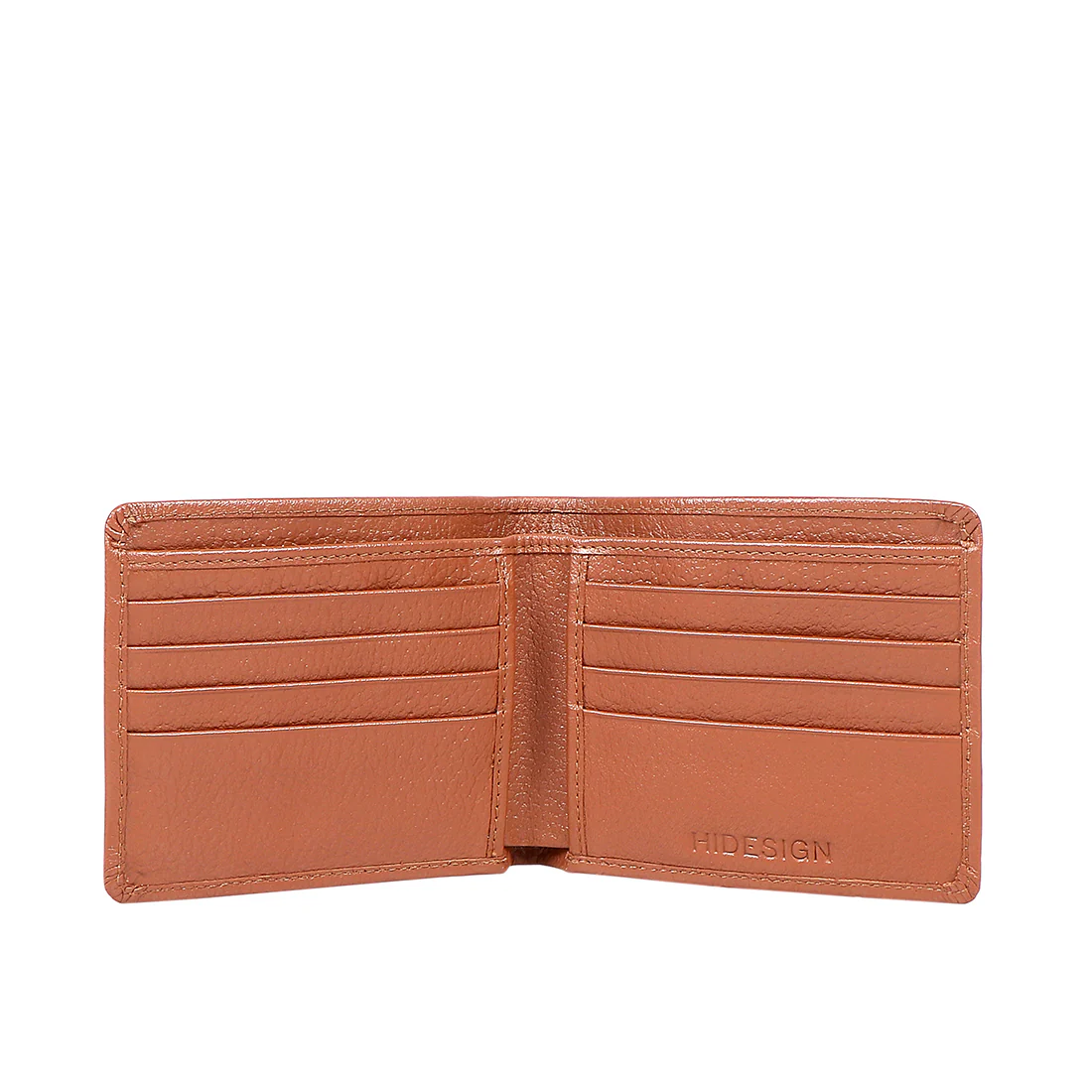 17 Tan Leather Bi-Fold Wallet - Image 4