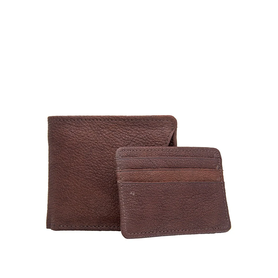 21036 Brown Leather Bi-Fold Wallet - Image 5