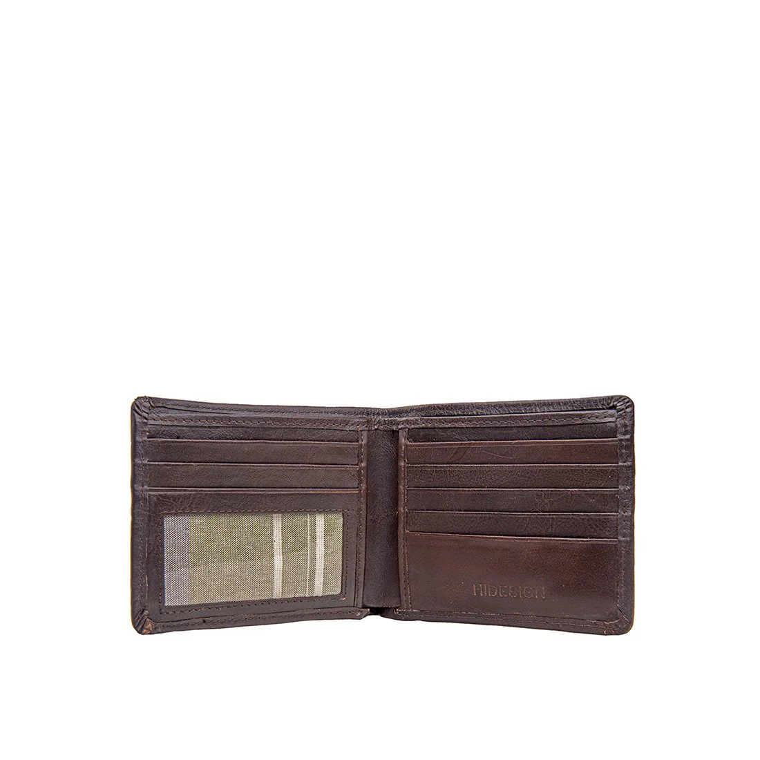 21036 Brown Leather Bi-Fold Wallet - Image 3