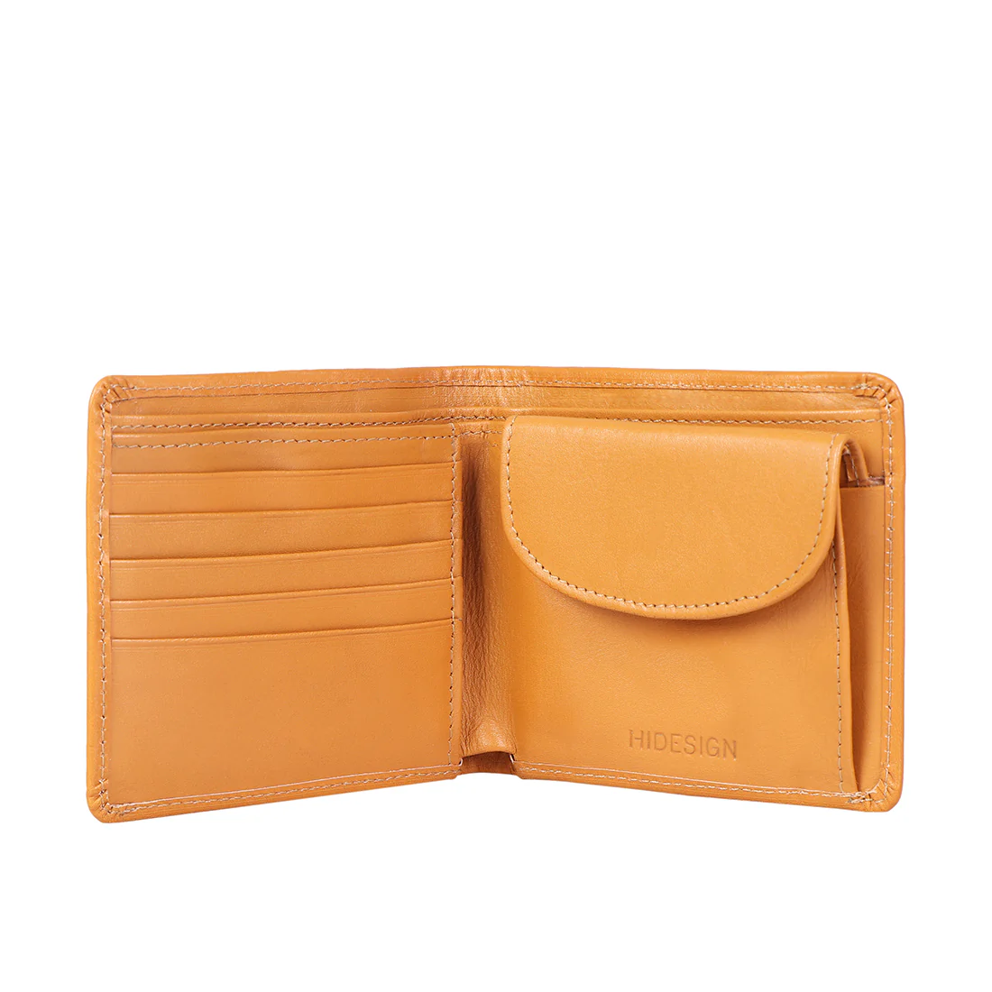 215010 Brown Leather Bi-Fold Wallet - Image 3