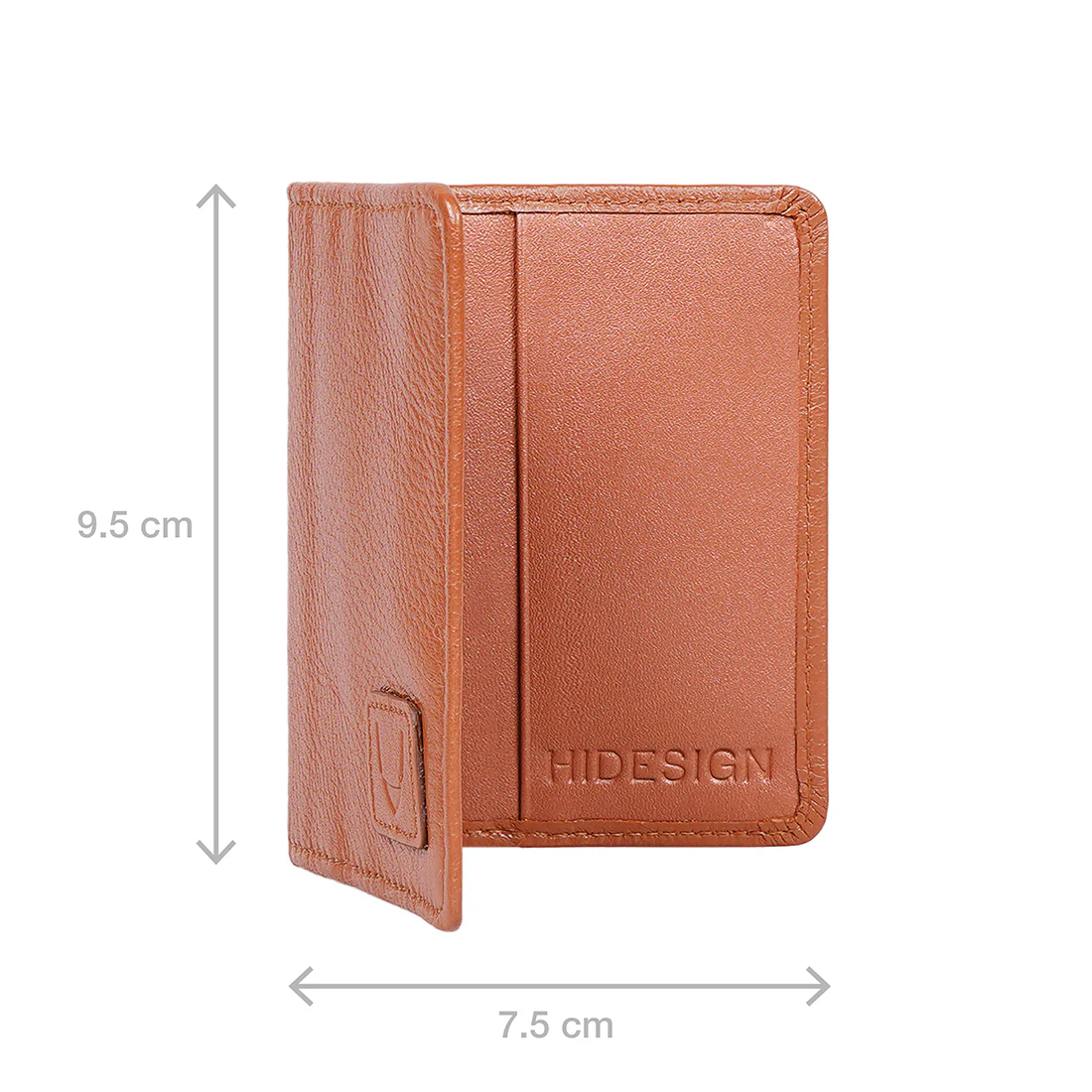 2181634 Tan Leather Card Holder - Image 4