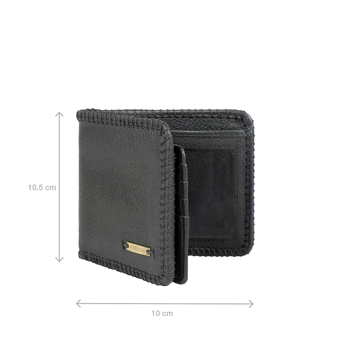 247-2020 Black Leather Bi-Fold Wallet - Image 3