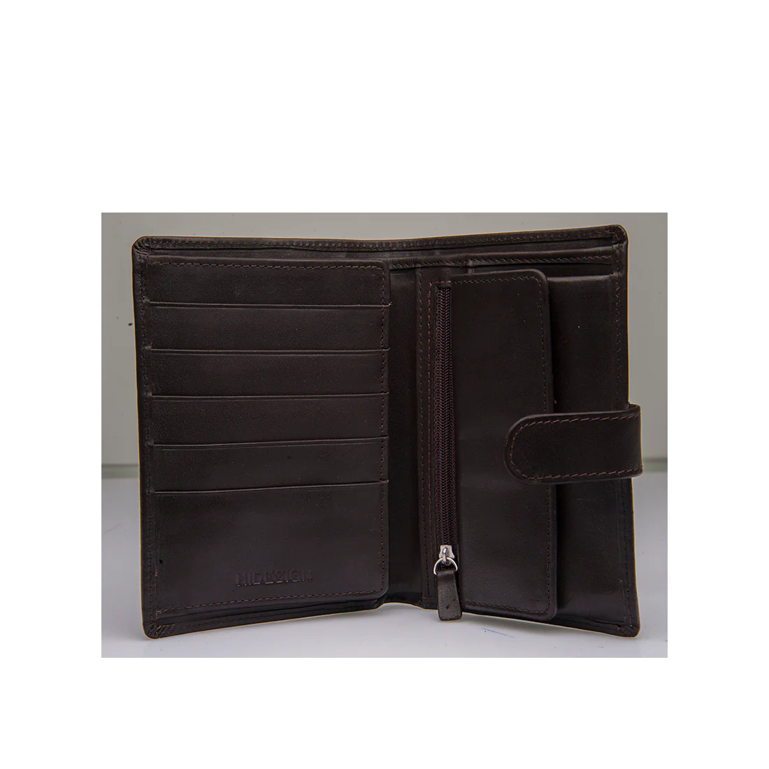 254-Ph Brown Leather Passport Holder - Image 2