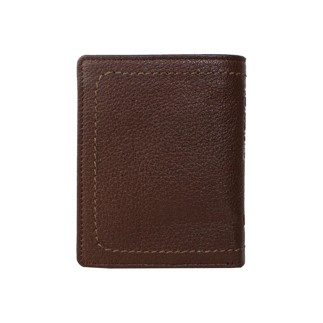 258-L108F  Brown Leather Bi-Fold Wallet - Image 4