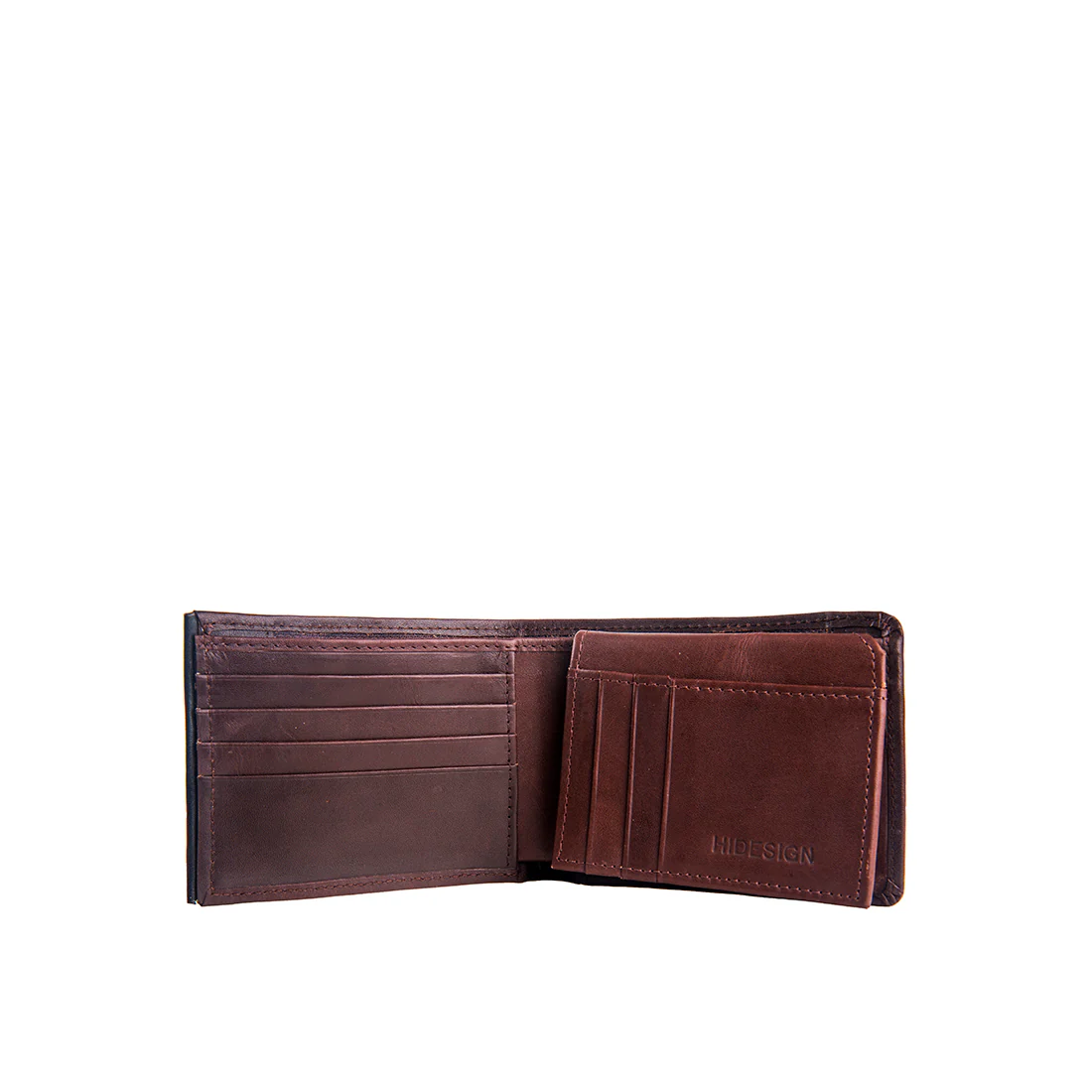 265-L109F  Brown Leather Bi-Fold Wallet - Image 2