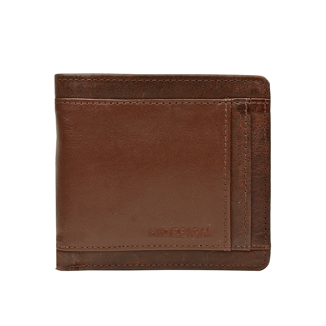 266-010 Brown Leather Bi-Fold Wallet