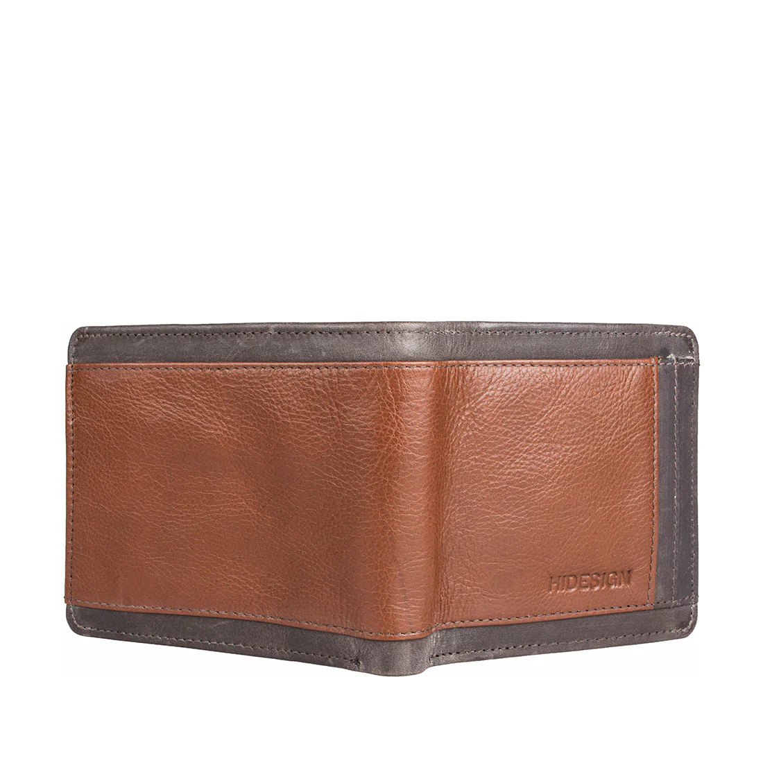 266-010 Tan Leather Bi-Fold Wallet - Image 3