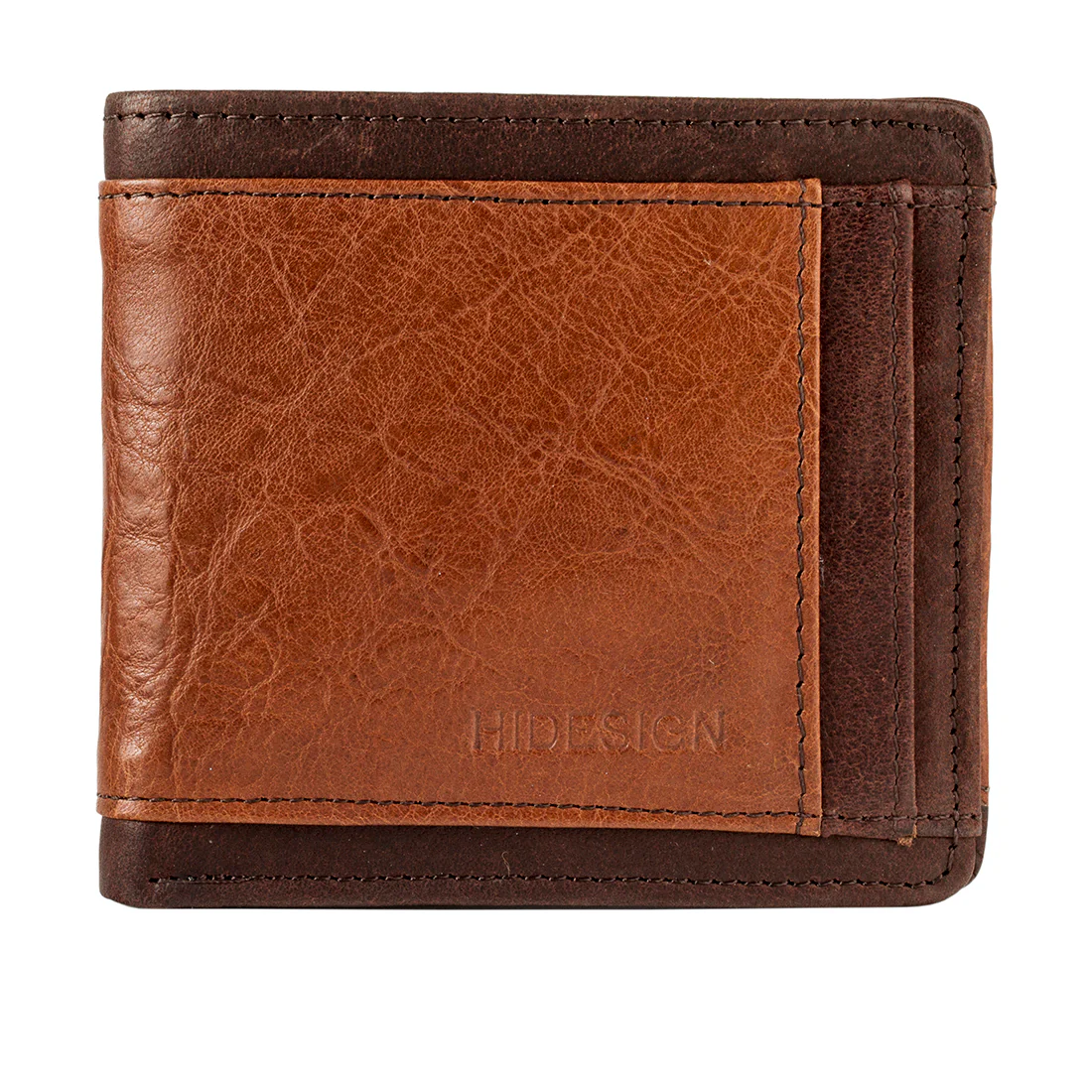 266-010 Tan Leather Bi-Fold Wallet