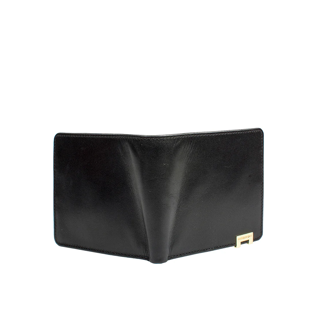 268-017 Black Leather Bi-Fold Wallet - Image 3
