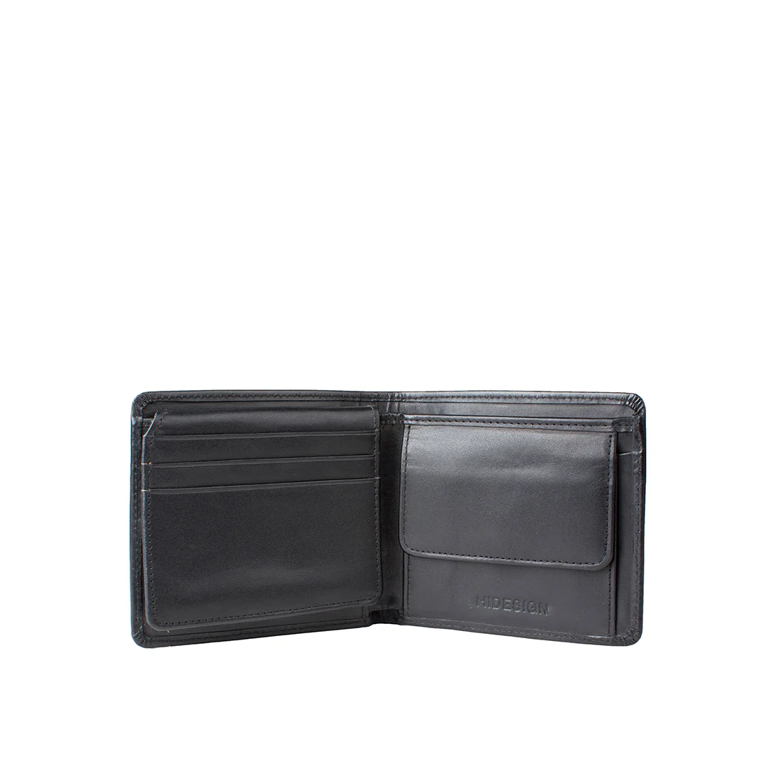 284-010F Black Leather Bi-Fold Wallet - Image 2