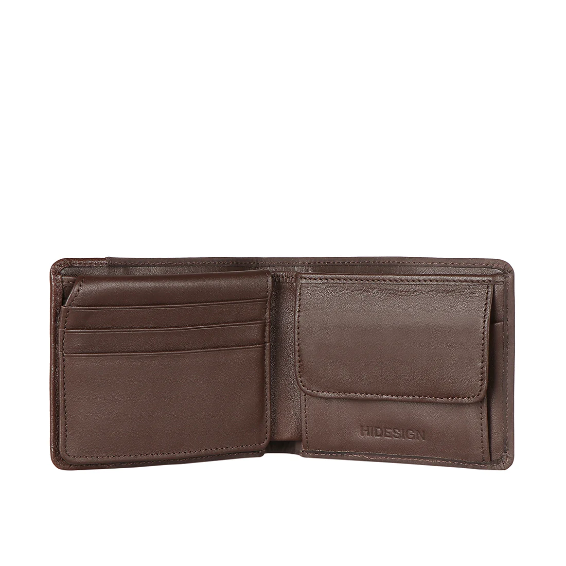 287-010F Brown Leather Bi-Fold Wallet - Image 3