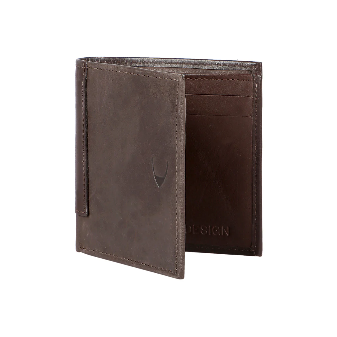 295-307  Brown Leather Bi-Fold Wallet - Image 4