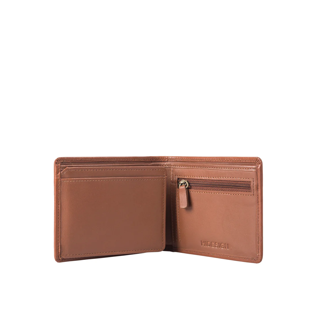 300-L103F  Tan Leather Bi-Fold Wallet - Image 2