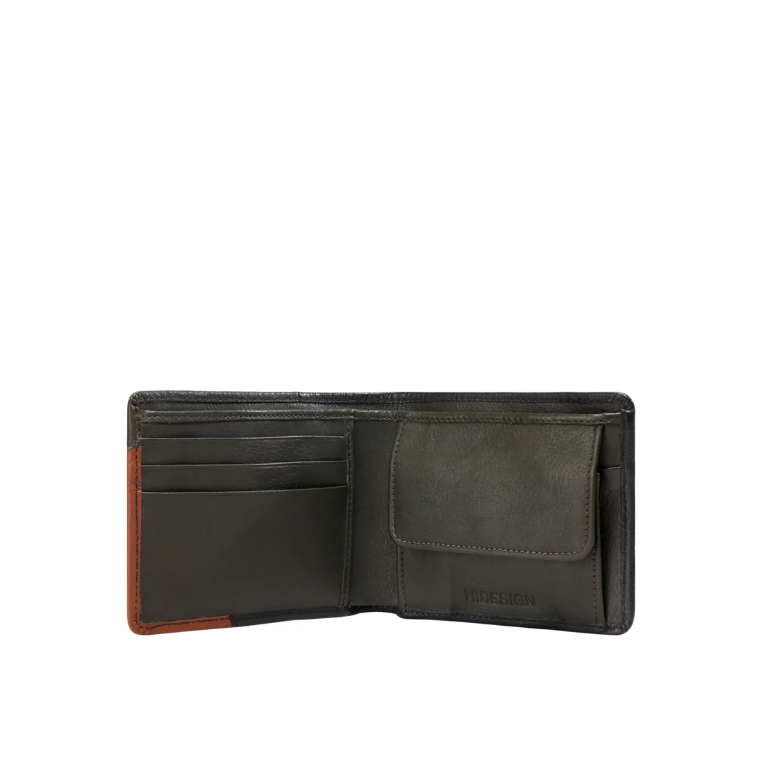 312-030  Black Leather Bi-Fold Wallet - Image 2