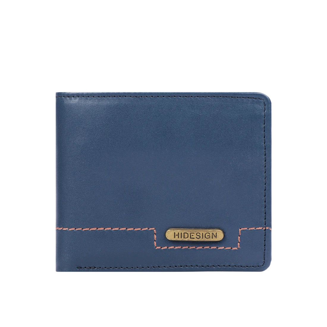313-490 Tf Blue Leather Bi-Fold Wallet - Image 3