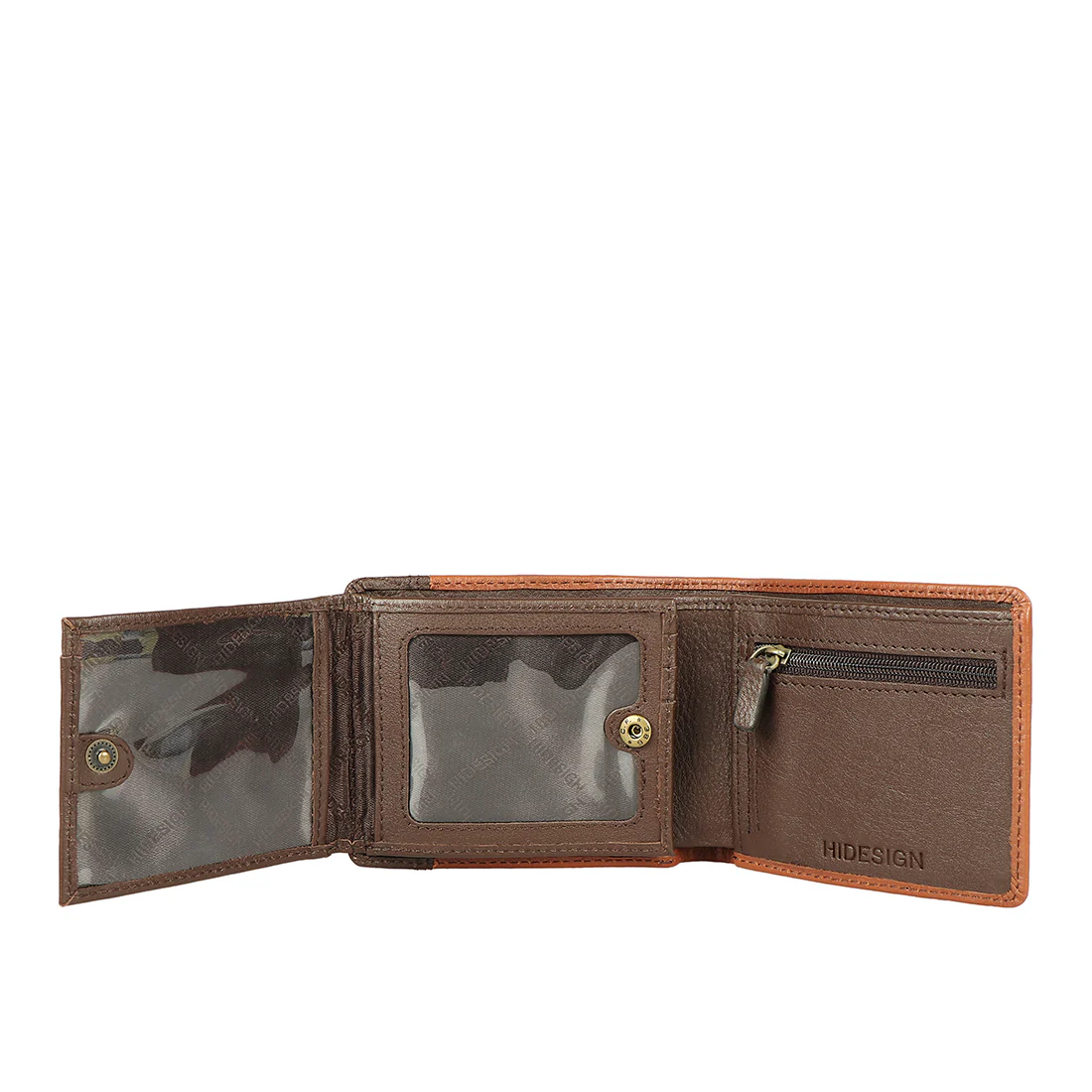 316-105 Tf Tan Leather Bi-Fold Wallet - Image 3