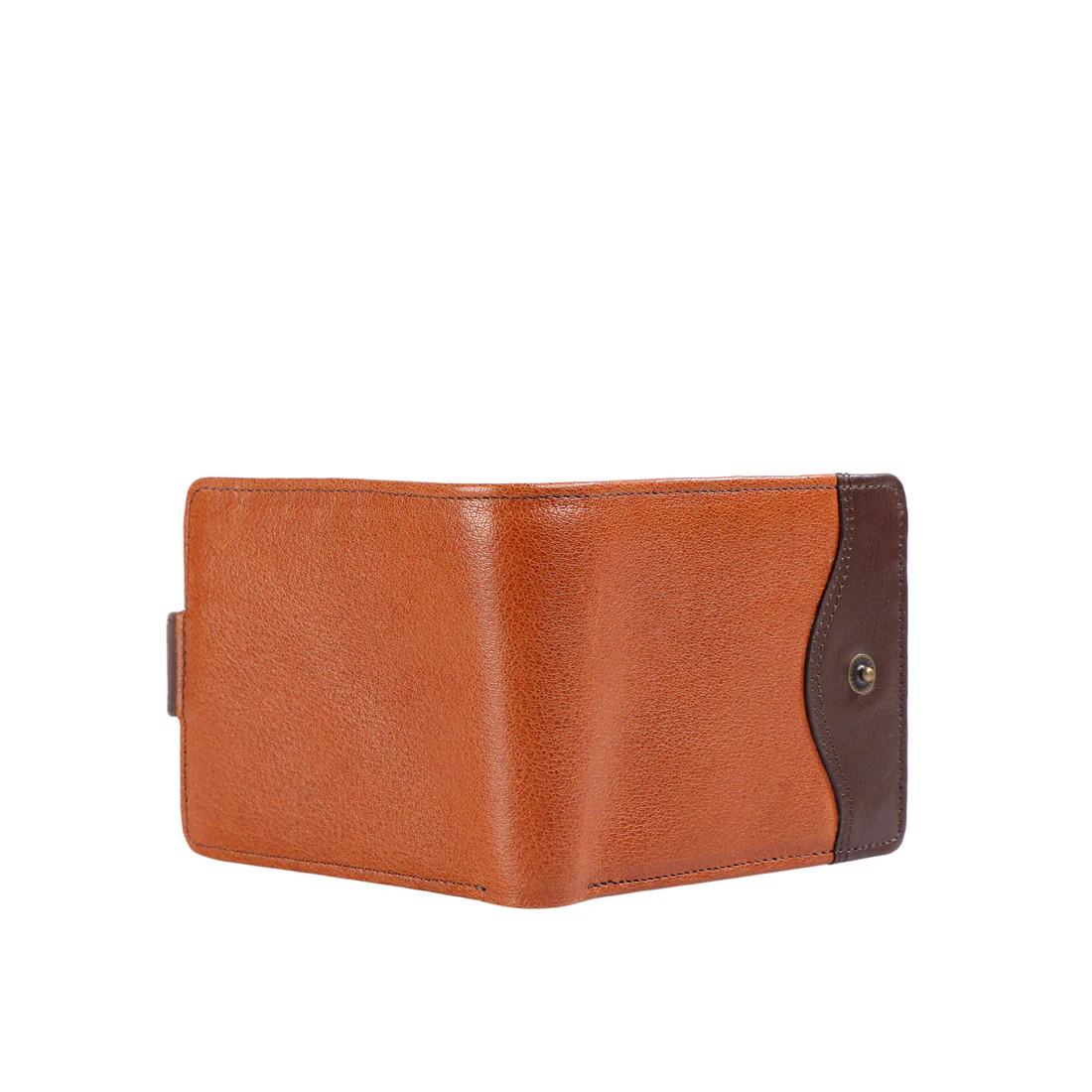 316-107  Tan Leather Bi-Fold Wallet - Image 7