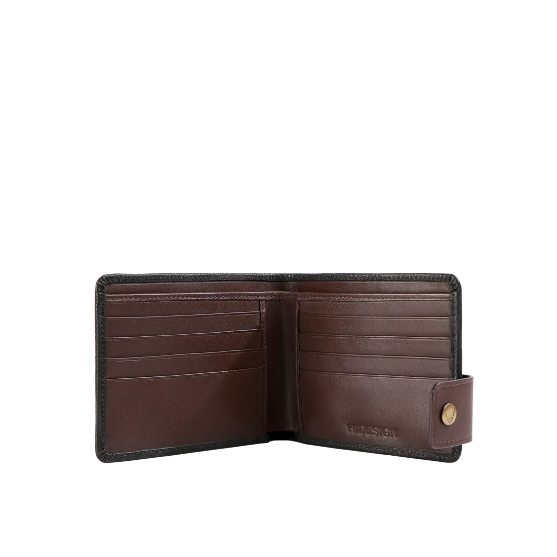 317-017  Black Leather Bi-Fold Wallet - Image 4