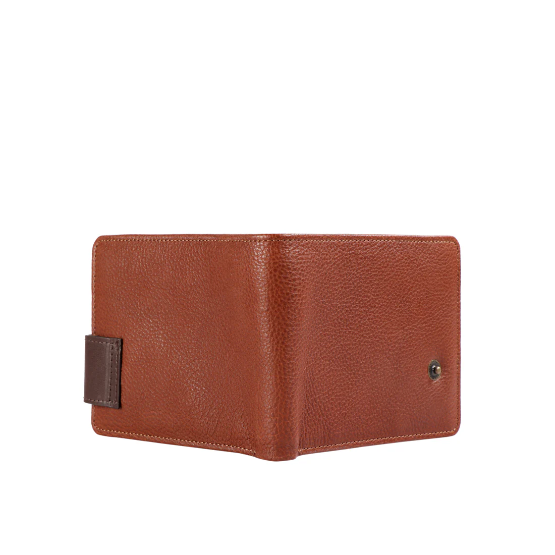 317-017  Tan Leather Bi-Fold Wallet - Image 4