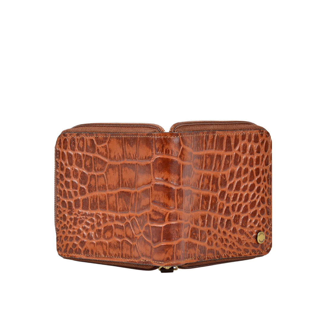 341-017  Sb Black Leather Zip Around Wallet - Image 3