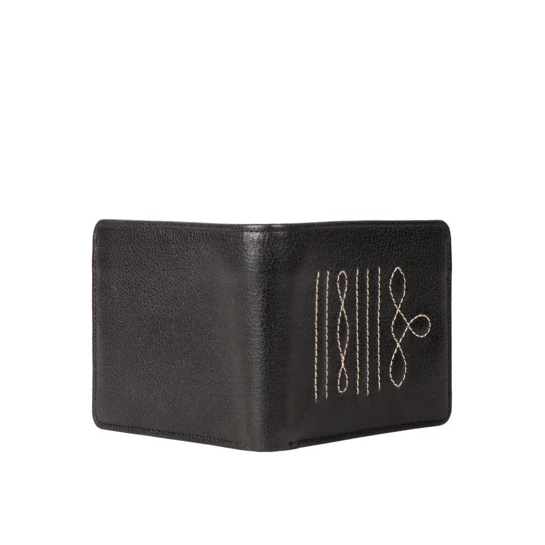 344-017  Black Leather Bi-Fold Wallet - Image 6