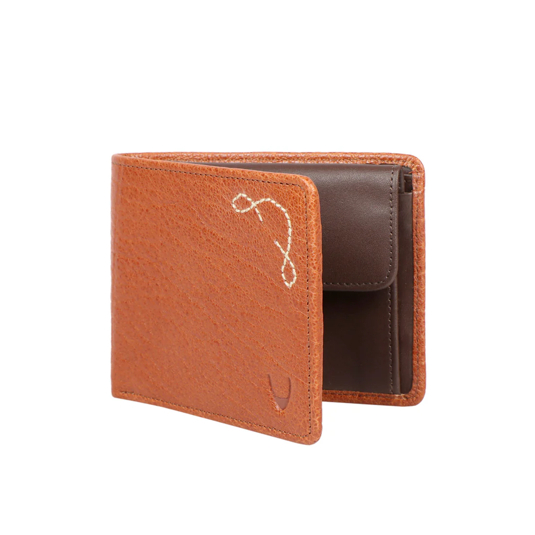 361-010  Tan Leather Bi-Fold Wallet - Image 2