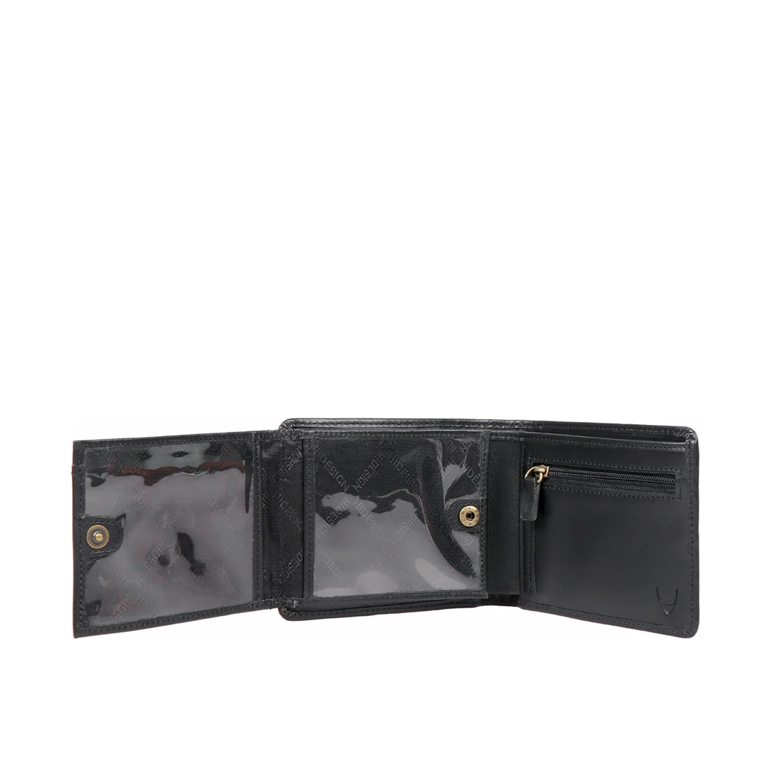 363-L103 Black Leather Bi-Fold Wallet - Image 6