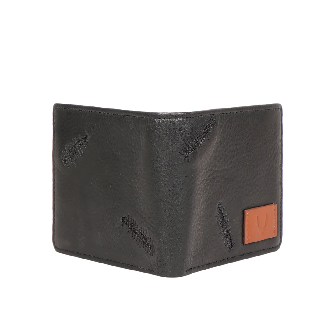 366-017  Brown Leather Bi-Fold Wallet - Image 4