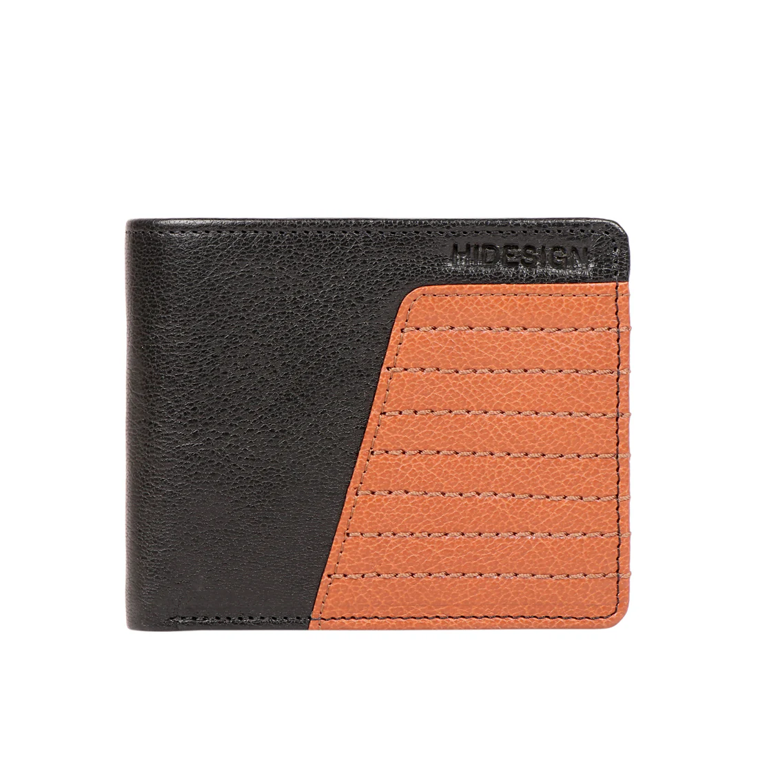 368-017  Black Leather Bi-Fold Wallet - Image 3