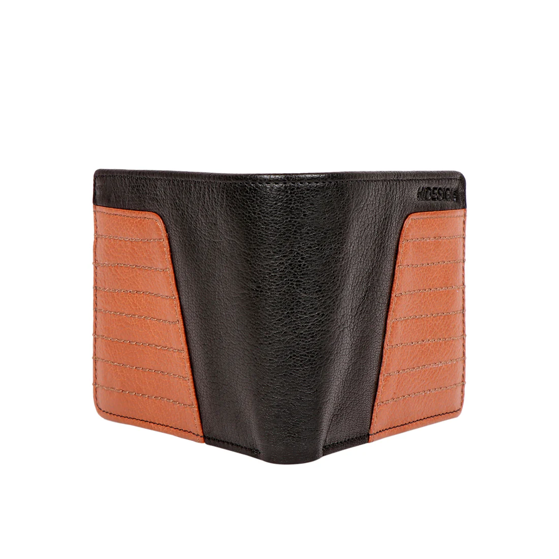 368-017  Black Leather Bi-Fold Wallet - Image 6
