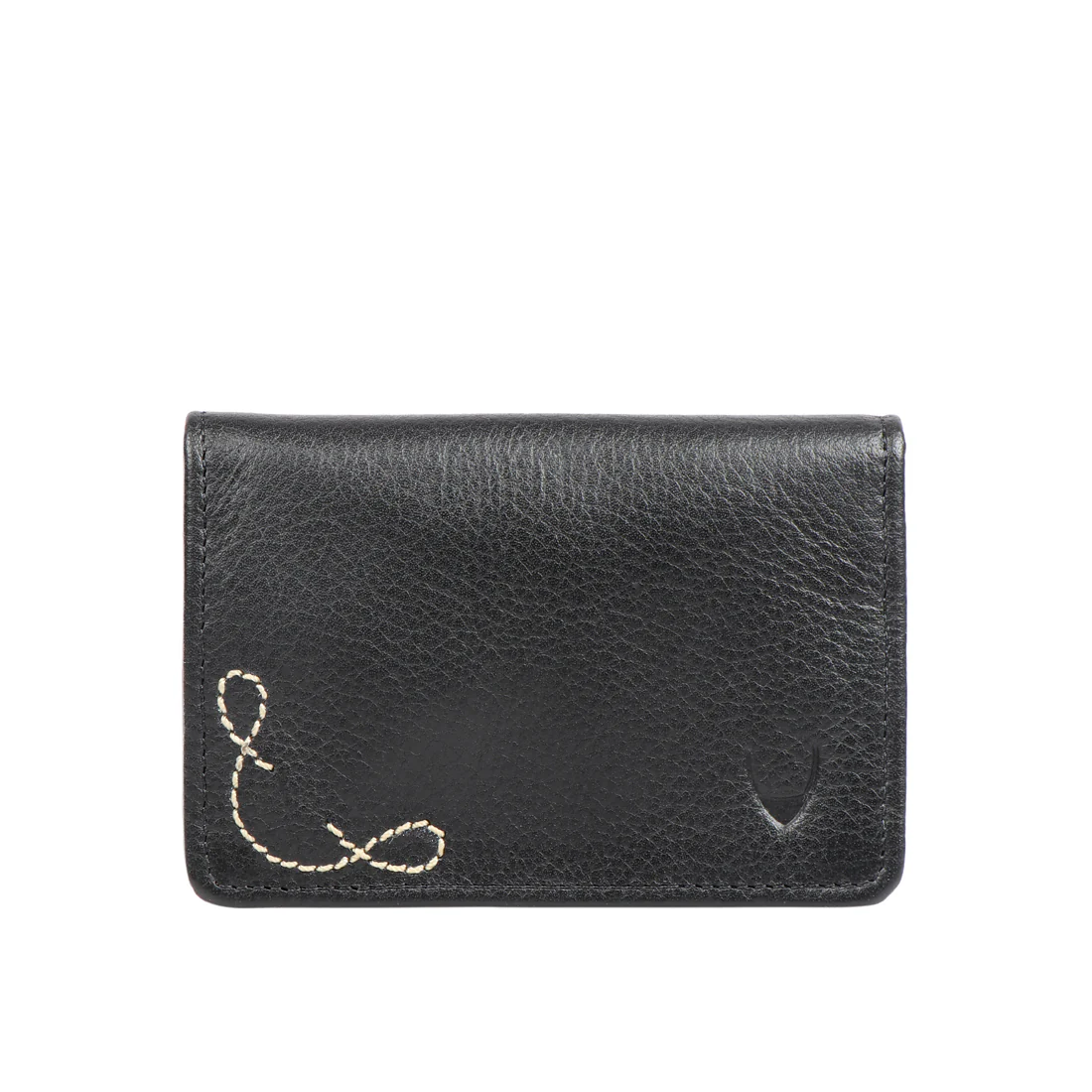 374-020 Ch Black Leather Card Holder - Image 3