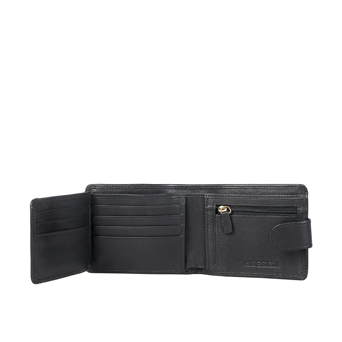 38 Black Leather Bi-Fold Wallet - Image 4
