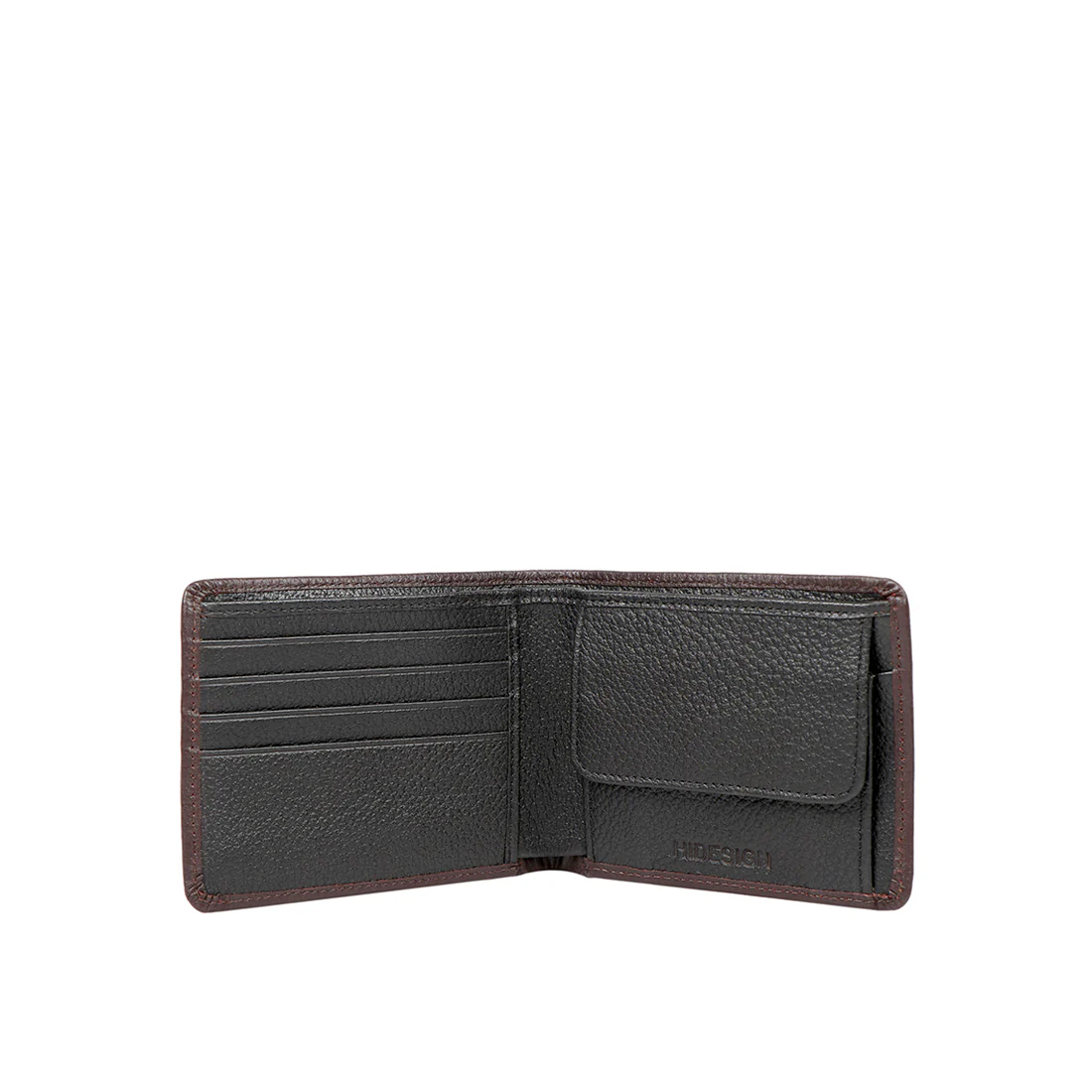 380-030 Sb Brown Leather Bi-Fold Wallet - Image 3