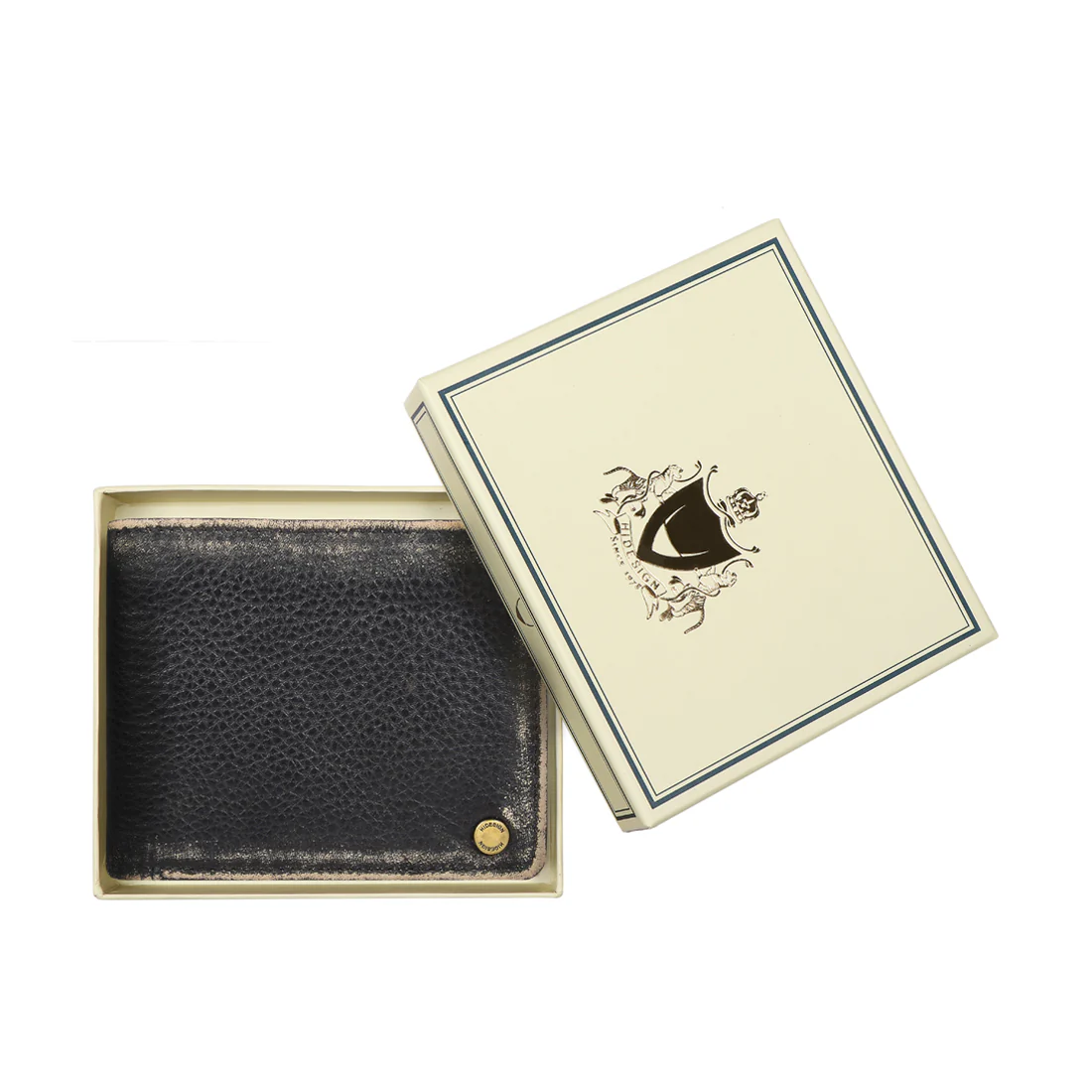 381-017  Black Leather Bi-Fold Wallet - Image 7