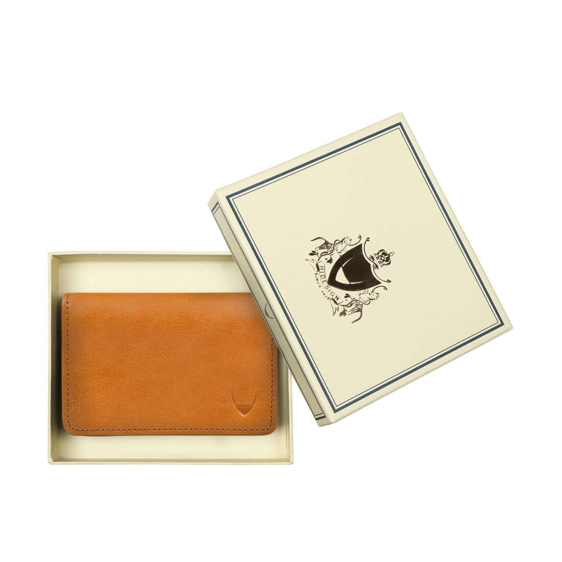 384-020  Tan Leather Card Holder - Image 6