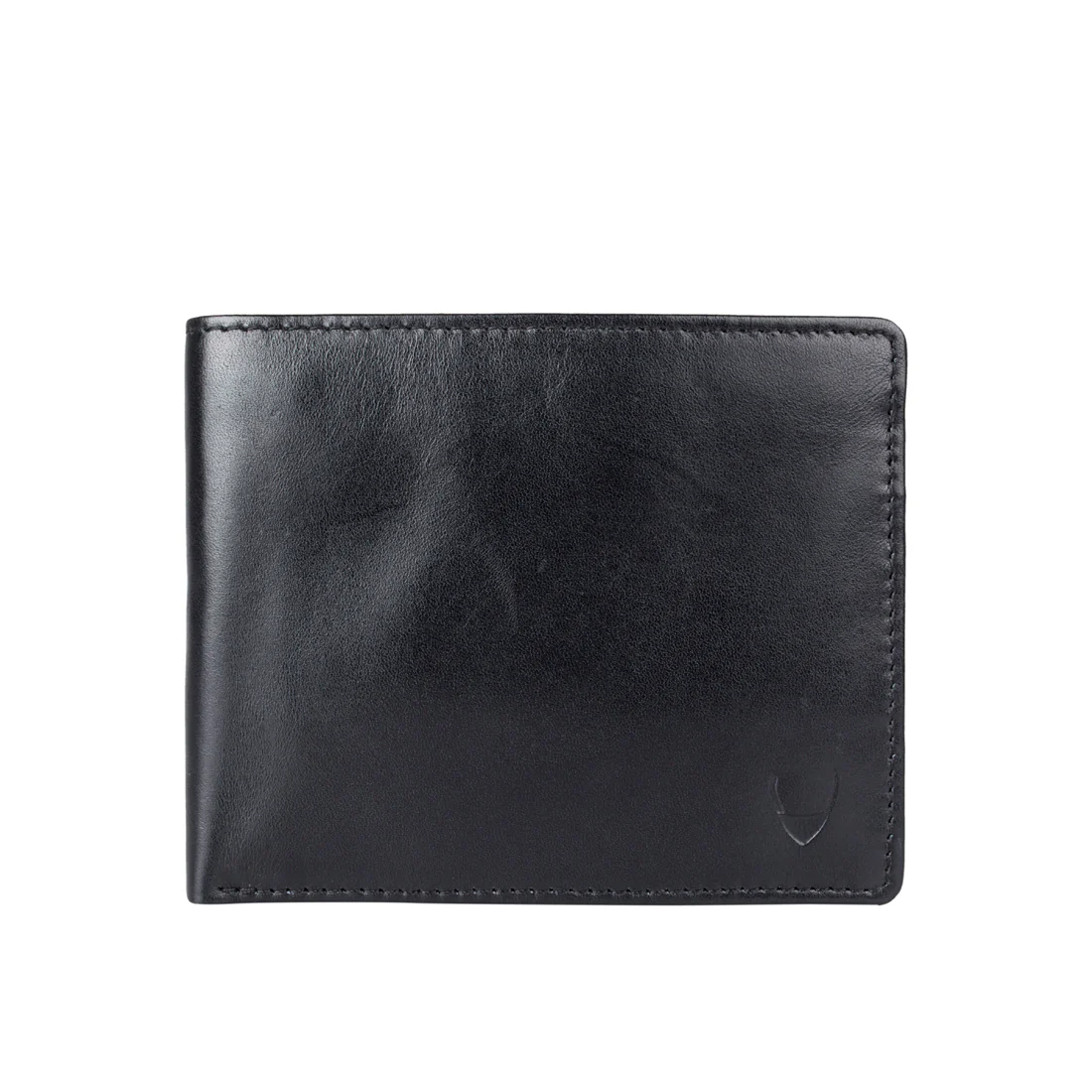 490 Black Leather Bi-Fold Wallet
