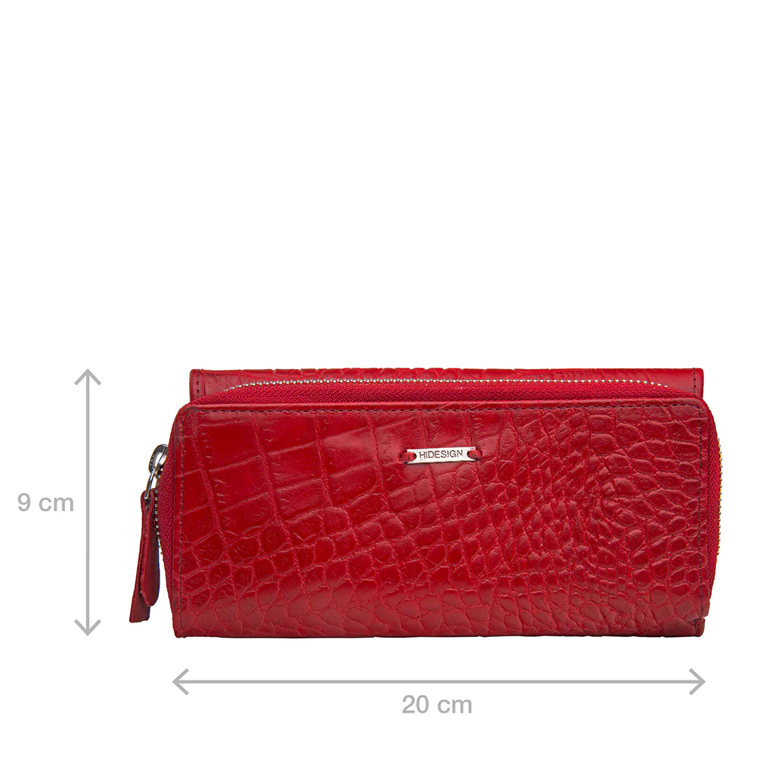 526 Red Leather Trifold Wallet - Image 2