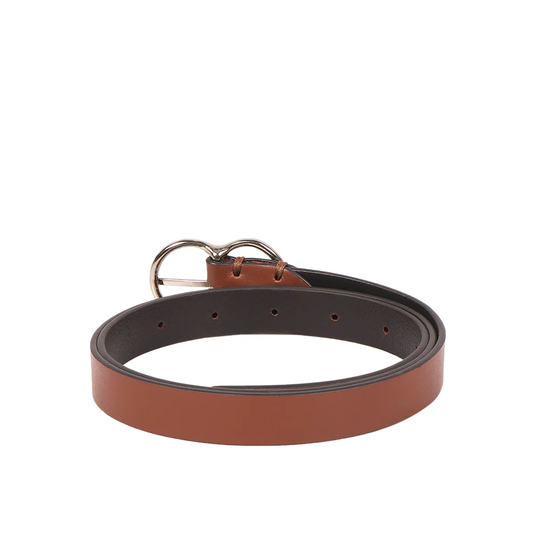 Abba Women's Tan Reversible Leather Belt - Image 2