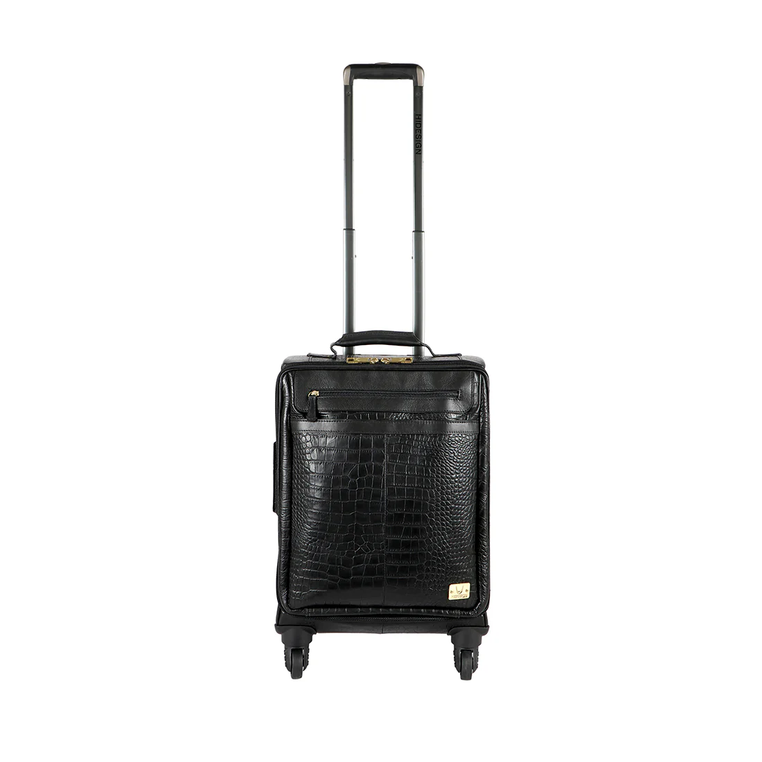 Abbey Road 04 Black Leather Trolley Bag - Image 5