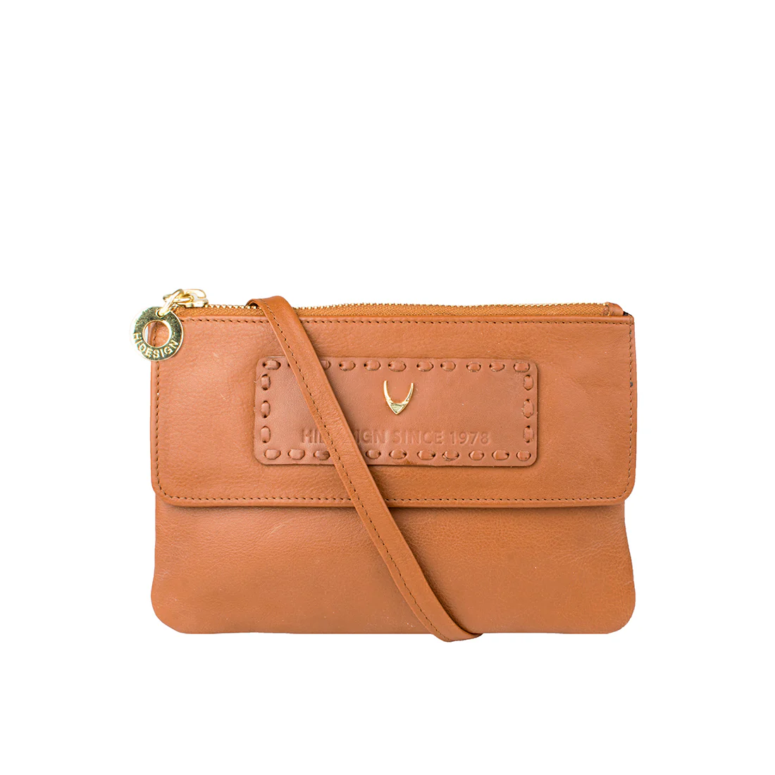Adhara W2 Tan Leather Sling Wallet