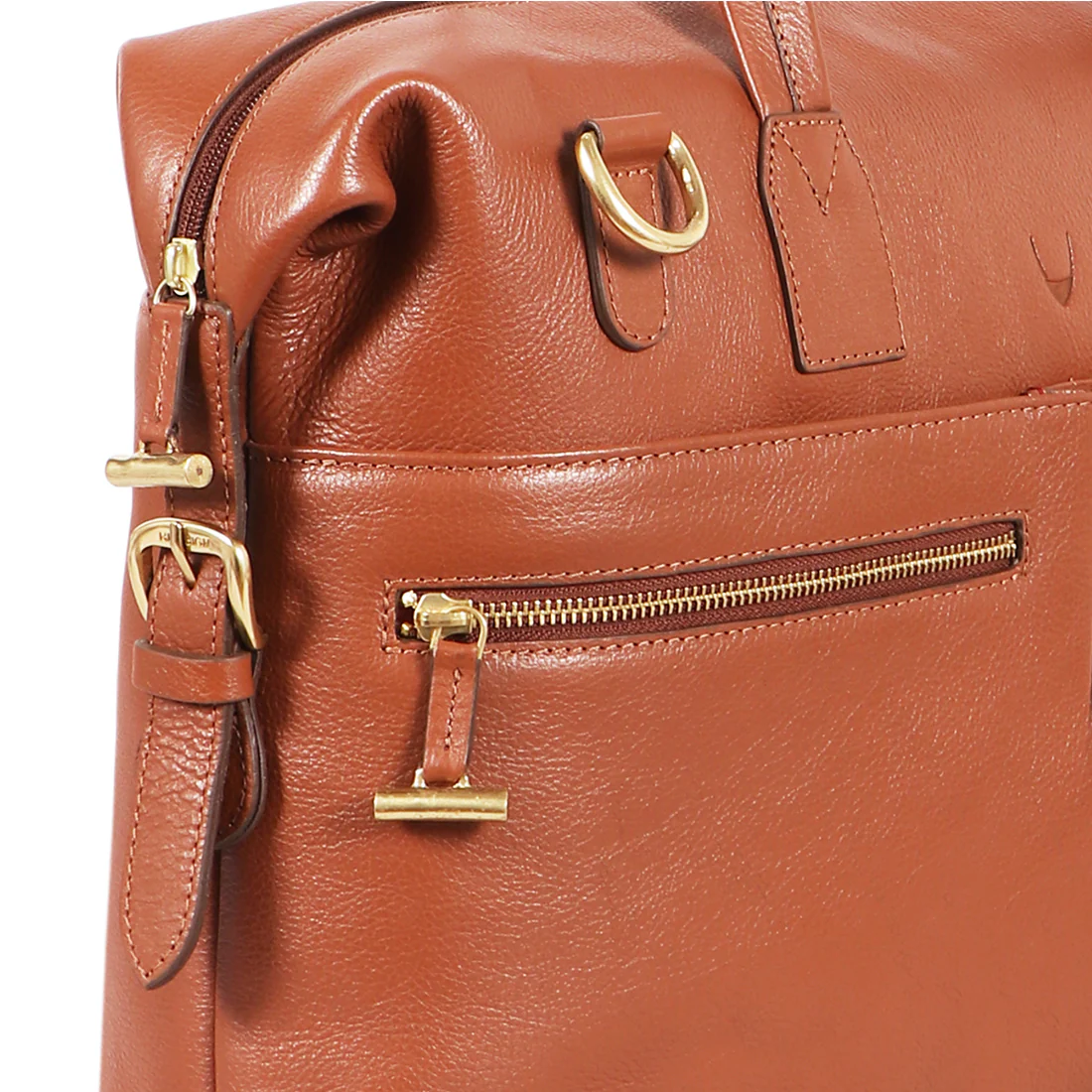 Akasaka 02 Tan Leather Briefcase - Image 5