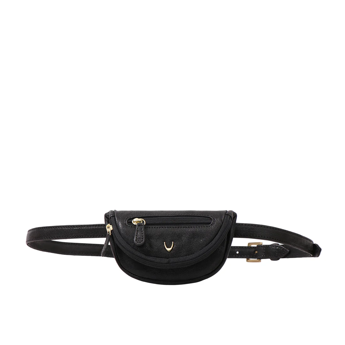 Akasaka 05 Black Leather Belt Bag