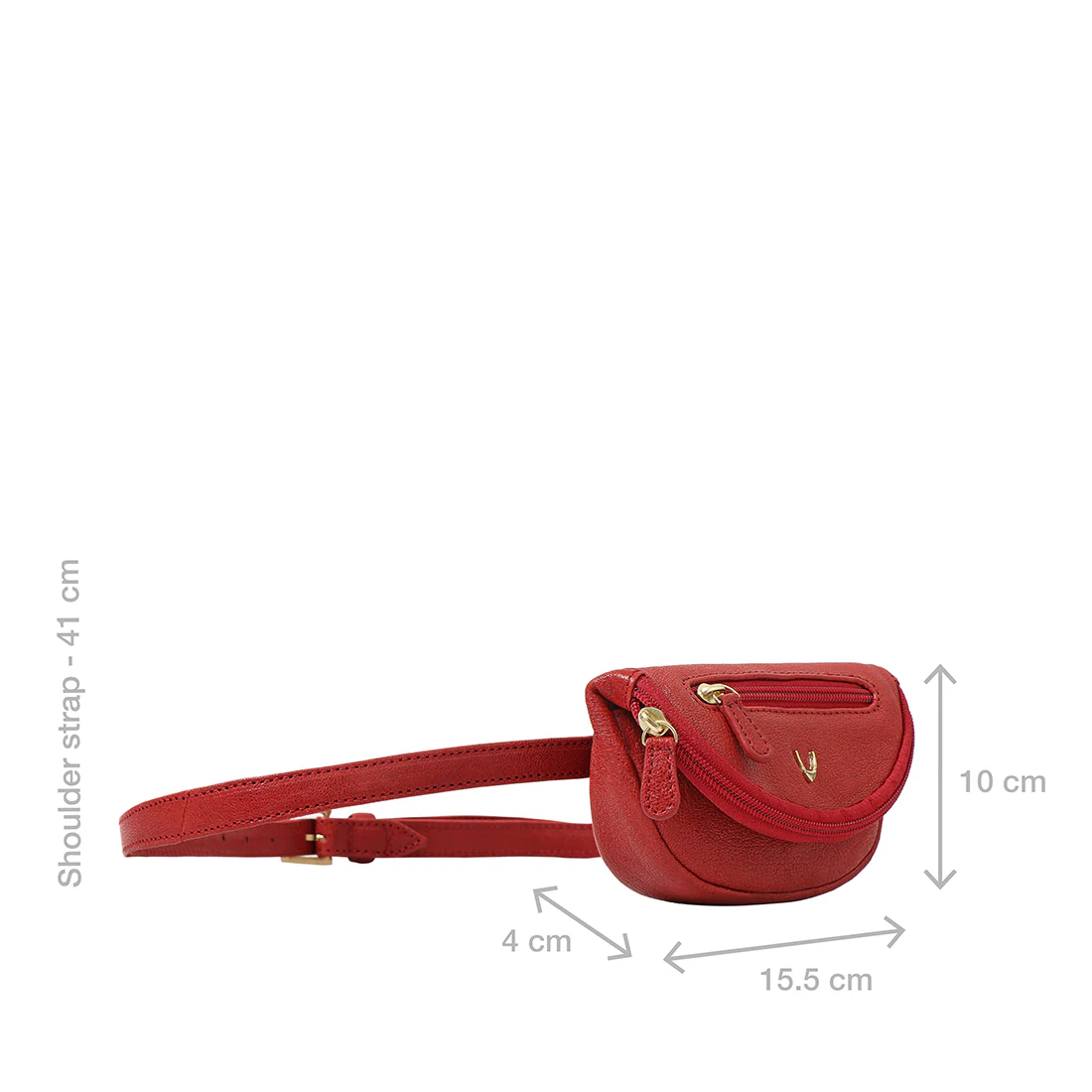 Akasaka 05 Red Leather Belt Bag - Image 3