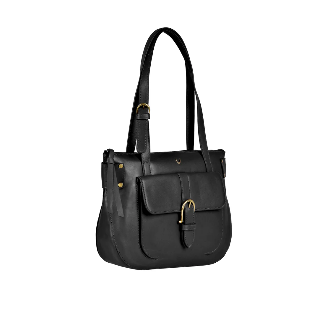Al Capone 03 Black Leather Tote Bag - Image 2