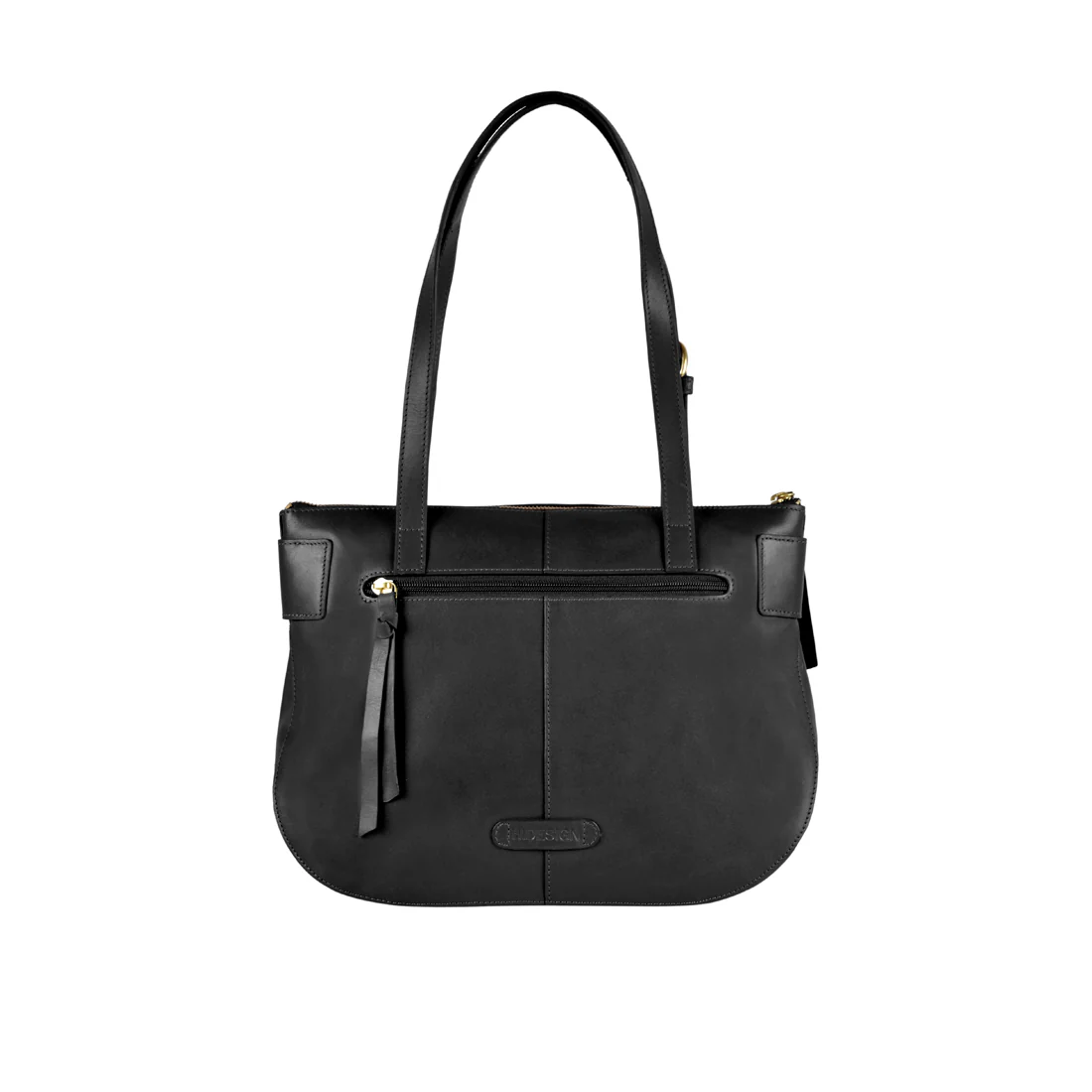 Al Capone 03 Black Leather Tote Bag - Image 3