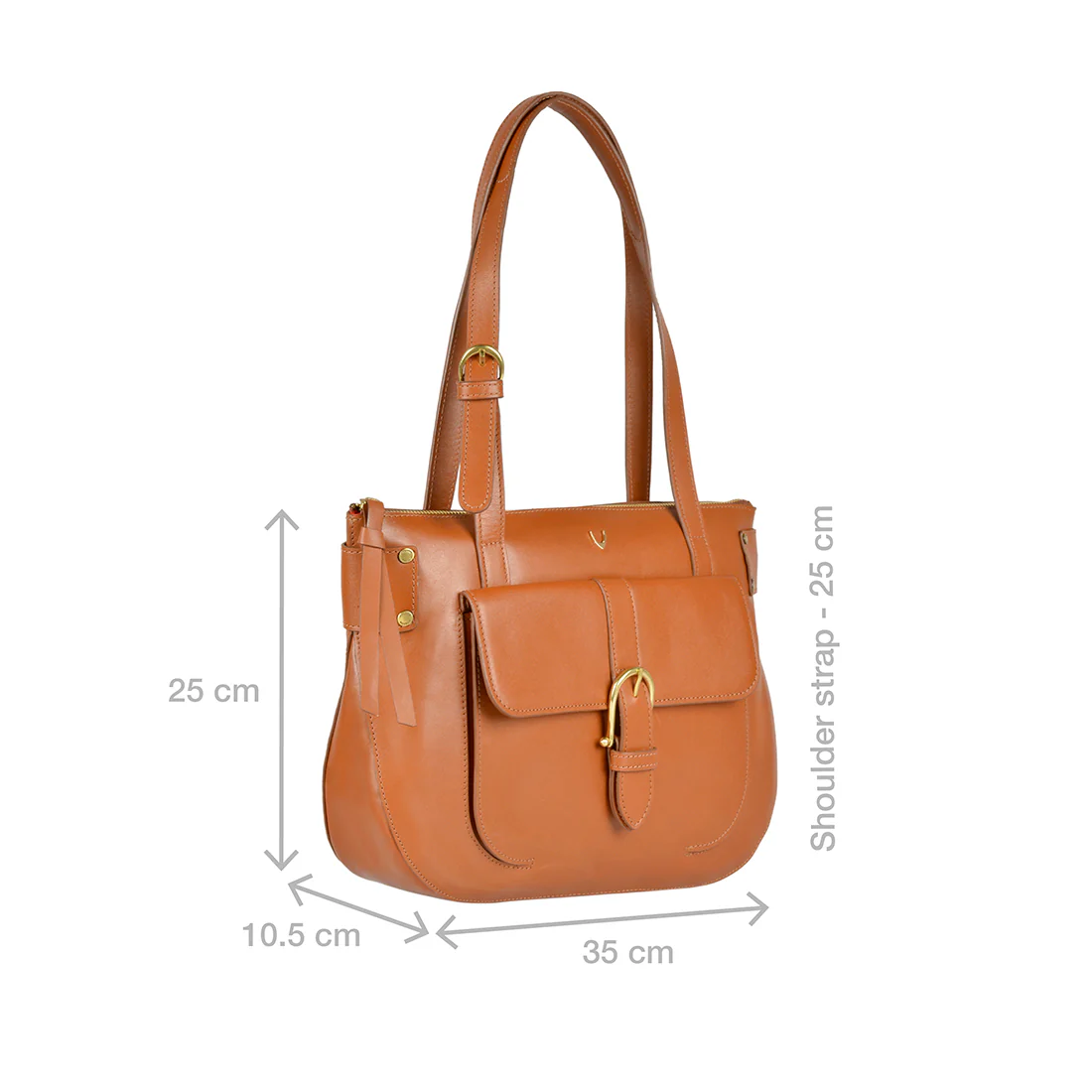 Al Capone 03 Tan Leather Tote Bag - Image 2