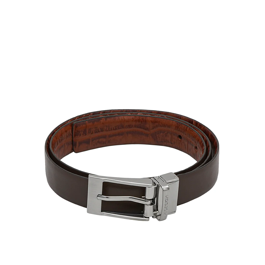 Alex Men's Brown Reversible Leather Belt - Image 3